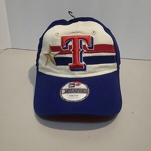 New Era 9Twenty 2024 MLB All-Star Game Texas Rangers Youth Adjustable Hat-Blue